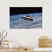 Poster Télescope spatial Hubble et Terre (Cuisine)