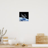 Poster Télescope Spatial Hubble Sur Terre Orbit Photo NAS (Cuisine)