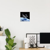 Poster Télescope Spatial Hubble Sur Terre Orbit Photo NAS (Bureau à domicile)