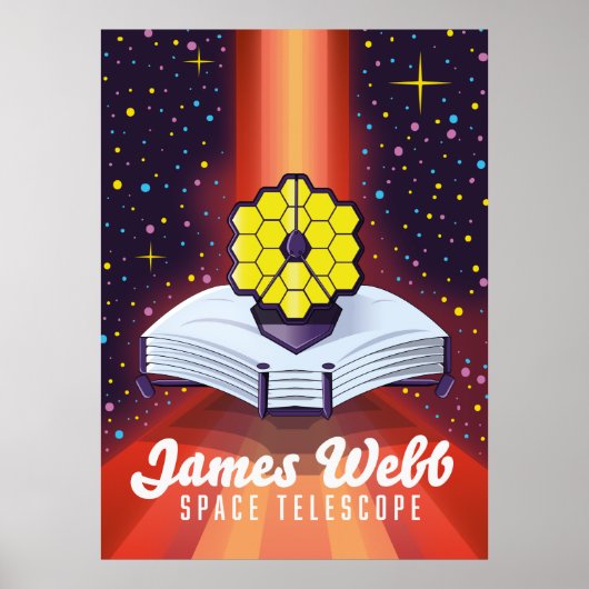 Poster Télescope spatial James Webb. (Devant)