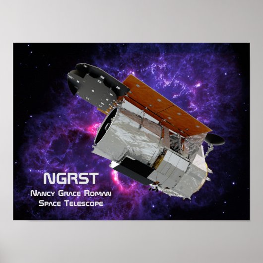 Poster Télescope spatial Nancy Grace Roman (Devant)