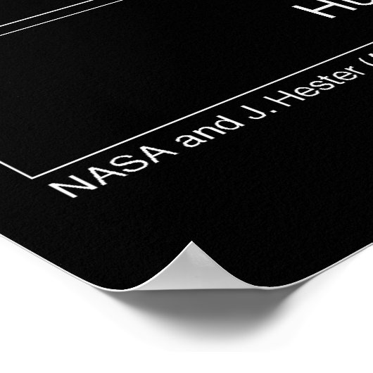 Poster Télescope Trifid Nebula M20 Hubble Photo (Coin)