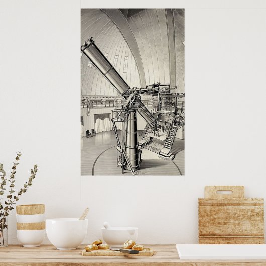 Poster Télescope vintage (Cuisine)