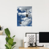 Poster Télésiège et ciel (Bureau à domicile)