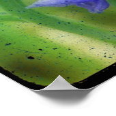 Poster Télévision à écran plat floral violet (Coin)