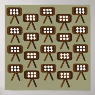 Poster Télévision Moderne Du Milieu Du Siècle