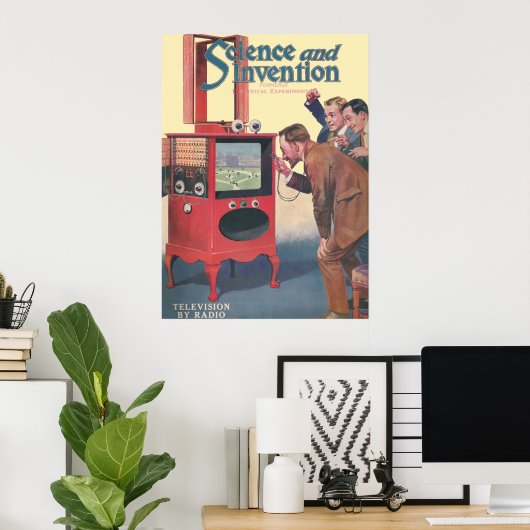 Poster Télévision par radio (Bureau à domicile)