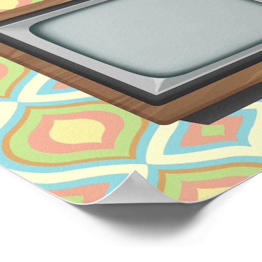 Poster Télévision rétro (Coin)