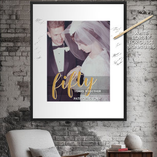 Poster TELLE ANNÉE - 50e anniversaire de mariage & photo