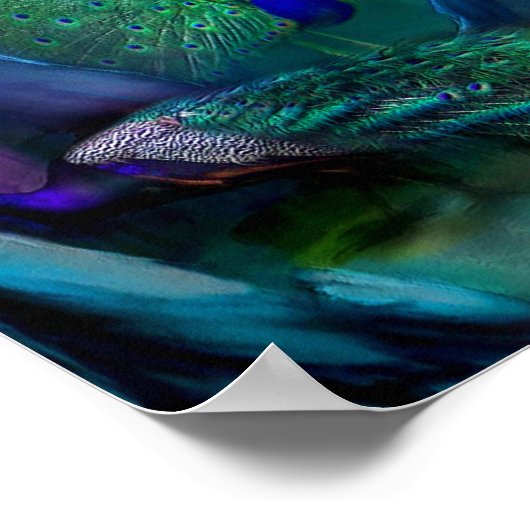 Poster Tellement de Peacocks Art Poster/Imprimer (Coin)