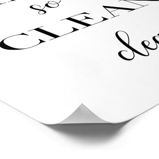 Poster Tellement frais si propre (Coin)