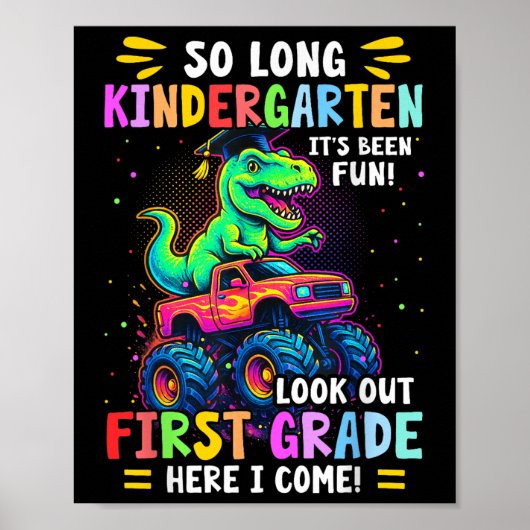 Poster Tellement long jardin d'enfants Graduation Monster (Devant)