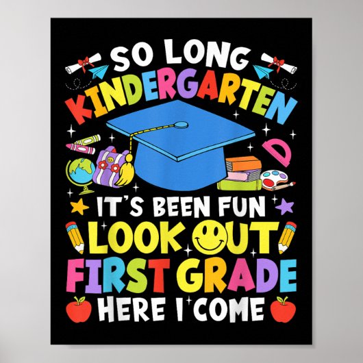 Poster Tellement Long Maternelle Graduation Première Anné (Devant)