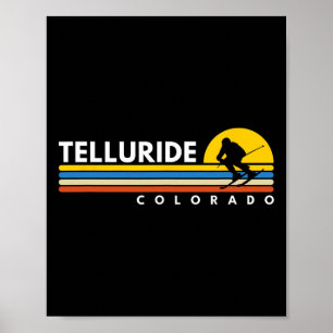 Poster Telluride Co Colorado Ski Vintage Retro Souvenirs