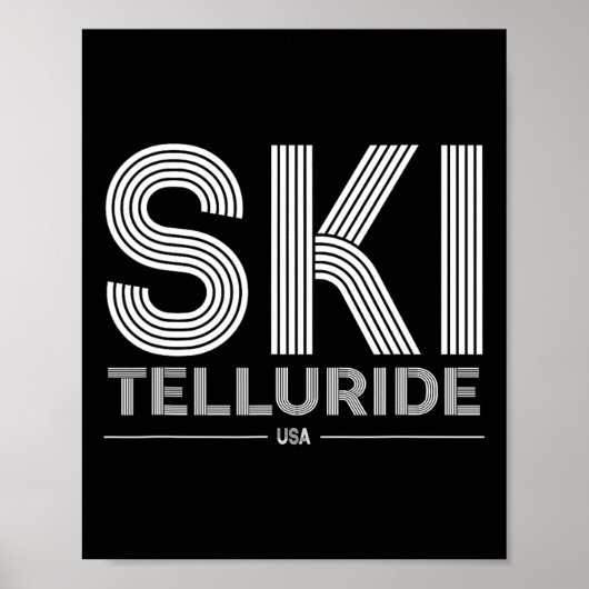 Poster Telluride Station de ski Usa Rocky Mountains Ameri (Devant)