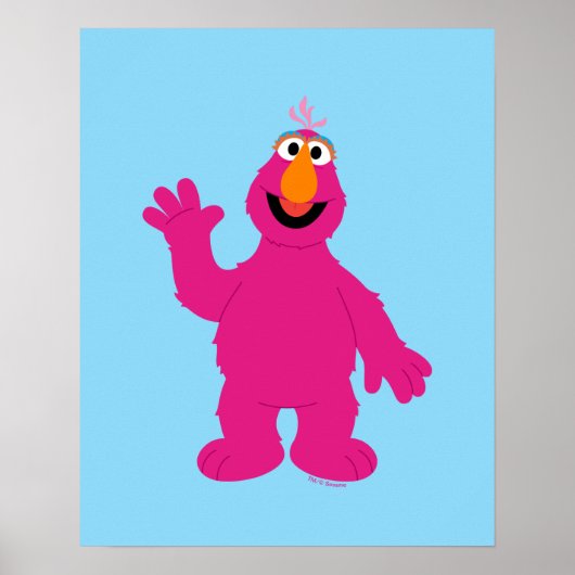 Poster Telly Monster Rue Sesame (Devant)