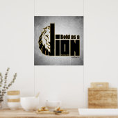 Poster Téméraire comme un lion (Proverbes 28:1) (Cuisine)