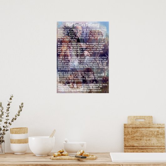 Poster témoignage du chef seattles (Cuisine)