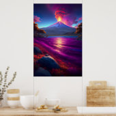 Poster Témoin de la beauté d'une éruption volcanique (Cuisine)