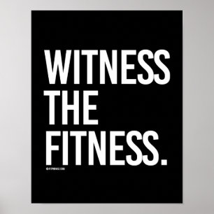 Poster Témoin de la condition physique - Formation Fitnes