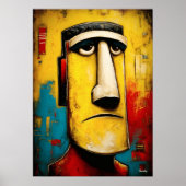 Poster Témoin de Pierre — Expressionnisme Abstrait Contem (Devant)