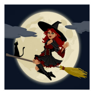 POSTER TÉMOIN HALLOWEEN REDHEADED