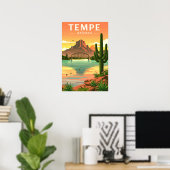 Poster Tempe Arizona vintage (Bureau à domicile)