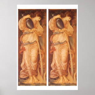 Poster Temperantia par Sir Edward Coley Burne-Jones
