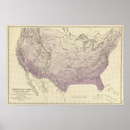 Poster Température américaine (Devant)