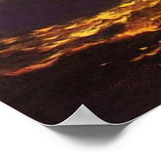 Poster Tempest, Coucher de soleil, art de Ivan Aivazovsky (Coin)