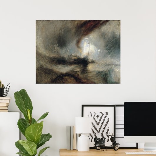 Poster Tempête (Bureau à domicile)