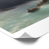 Poster Tempête à la mer Ivan Aivasovsky paysage marin (Coin)