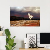 Poster Tempête à Old Faithful (Bureau à domicile)