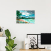 Poster Tempête approchant (Bureau à domicile)