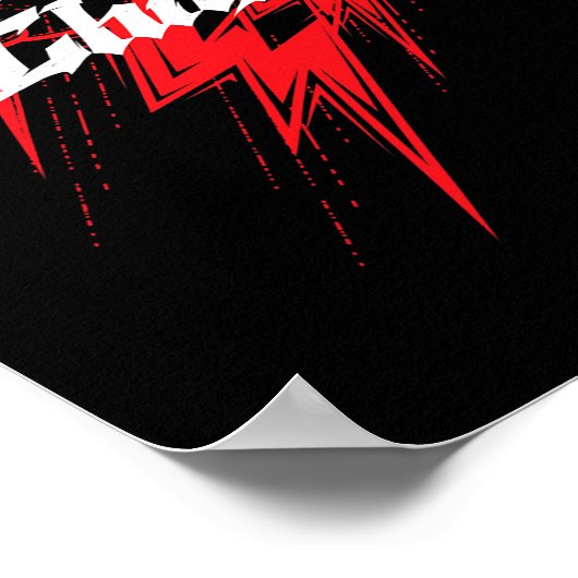 Poster Tempête Chaser Thunderstorm Météorologue Météorolo (Coin)