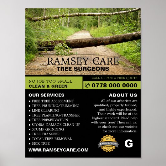 Poster Tempête - Chirurgien Arbre - Arboriste (Devant)