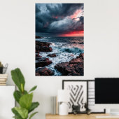 Poster Tempête cramoisie (Bureau à domicile)