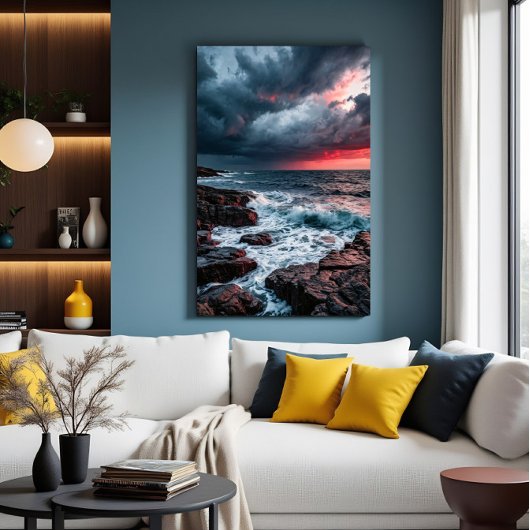 Poster Tempête cramoisie