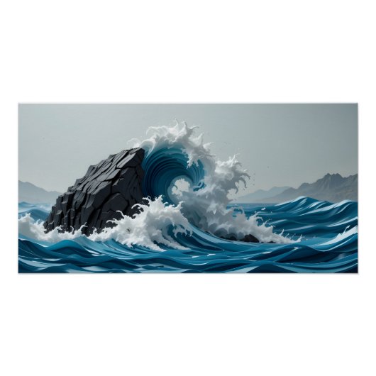 Poster Tempête dans le papier (Devant)