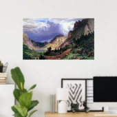 Poster Tempête dans les Rocheuses, Mt. Rosalie par Bierst (Bureau à domicile)