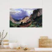 Poster Tempête dans les Rocheuses, Mt. Rosalie par Bierst (Cuisine)