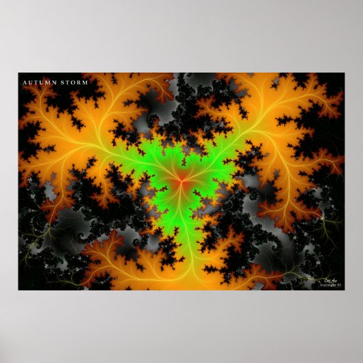 Poster Tempête d'automne (Devant)