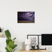 Poster Tempête de l'affichage (Bureau à domicile)