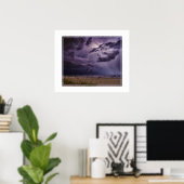 Poster Tempête de l'affichage (Bureau à domicile)