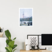 Poster Tempête de neige. Carré Madison par Childe Hassam (Bureau à domicile)