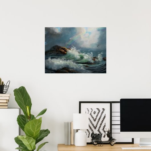 Poster Tempête de passage (Bureau à domicile)