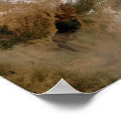 Poster Tempête de poussière dans le nord de la Chine (Coin)