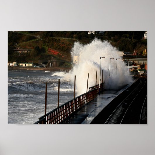 Poster Tempête de printemps, Dawlish (Devant)