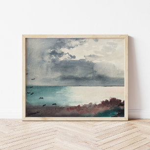 Poster Tempête de rupture, Côte du Maine   Winslow Homer