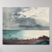 Poster Tempête de rupture, Côte du Maine | Winslow Homer (Devant)